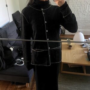 Issey Miyake stitched knit cardigan